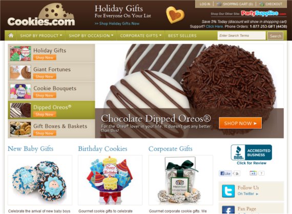 Cookies-15-Eye-Catching-Food-Beverage-Ecommerce-Website-Designs